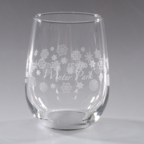 Wine Glass - No Stem Snowflake - Winter Park - 1210WP - Mountain Sights