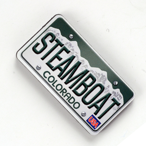 Mag - Wood License Plate - Steamboat - 1111SB
